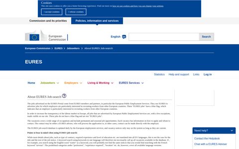 Jobseekers - About EURES Job-search - European Commission