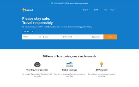 Busbud: Search, Compare and Find Bus Tickets