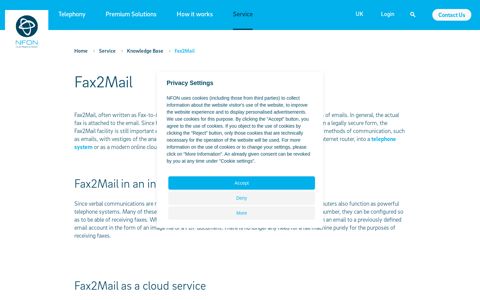 Fax2Mail: Definition & role for cloud telephony | NFON ...