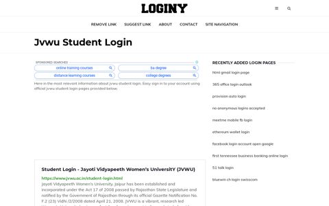 Jvwu Student Login ✔️ One Click Login - loginy.co.uk