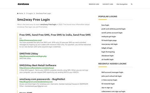 Sms2way Free Login ❤️ One Click Access - iLoveLogin