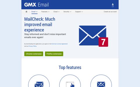MailCheck: Email notifications for Chrome & Firefox | GMX