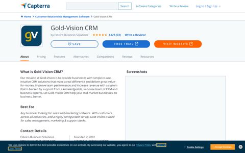 Gold-Vision CRM Reviews and Pricing - 2020 - Capterra