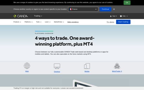 Trading Platforms | Online Trading Platform | OANDA