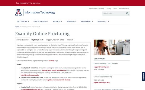 Examity Online Proctoring | Information Technology ...