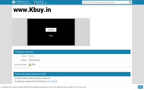 ▷ www.Kbuy.in Website statistics and traffic analysis | Kbuy ...