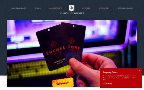 Encore Rewards | Casino of the Rockies