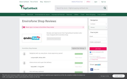 Envirofone Shop Reviews & Feedback From Real Members