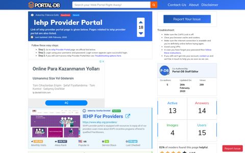 Iehp Provider Portal