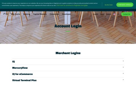 Account Login | Worldpay from FIS
