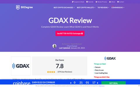 GDAX Review: Learn What is GDAX and How to Use GDAX