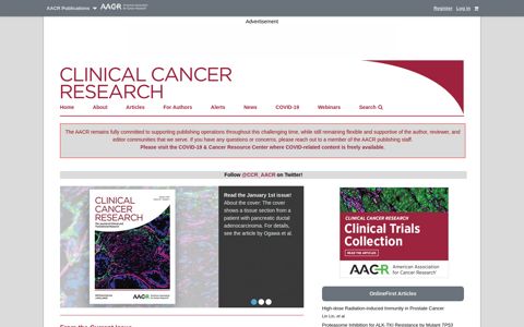 Clinical Cancer Research: Home