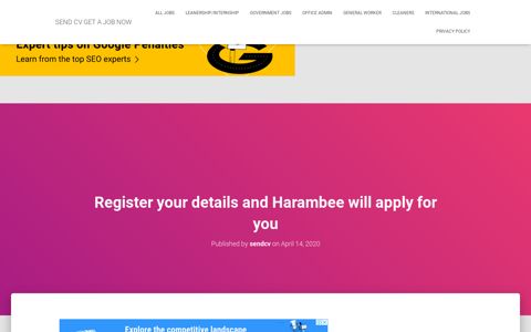Register your details and Harambee will apply for you - legit post