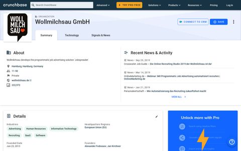 Wollmilchsau GmbH - Crunchbase Company Profile & Funding