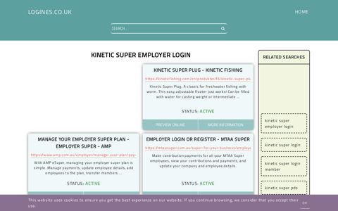 kinetic super employer login - General Information about Login