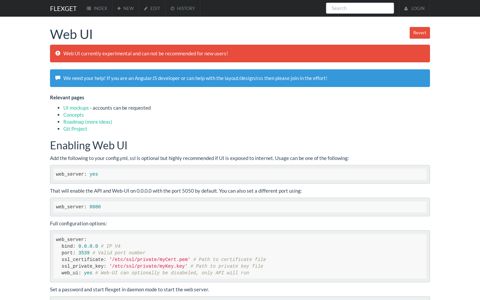 Web UI - FlexGet