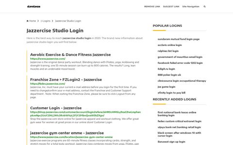 Jazzercise Studio Login ❤️ One Click Access - iLoveLogin