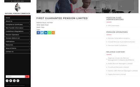 First Guarantee Pension Limited | National Pension Commission