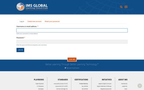 Log in | IMS Global