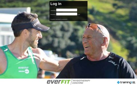 Log In - EVERFIT, wellness, physiotherapy, training plans