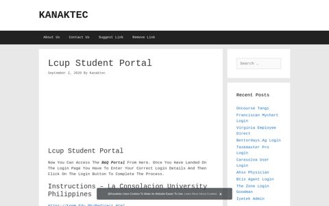 Lcup Student Portal | Kanaktec