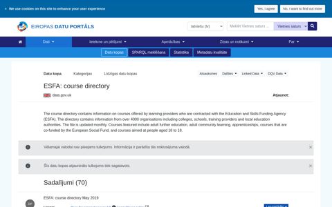 ESFA: course directory - European Data Portal