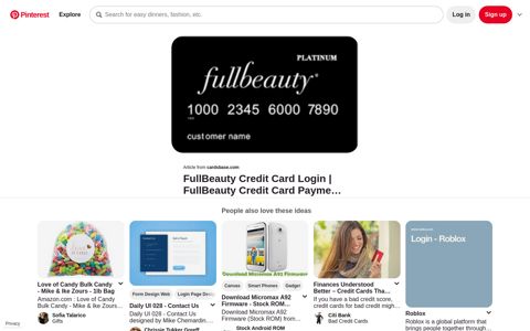 FullBeauty Credit Card Login | Cards Base - Pinterest