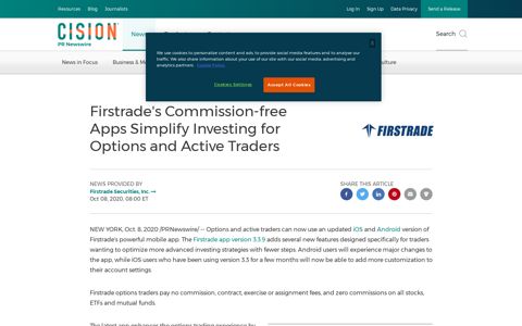 Firstrade's Commission-free Apps Simplify Investing for ...