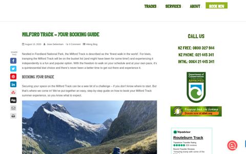 Milford Track Booking Guide | Advice & Tips | Easyhike