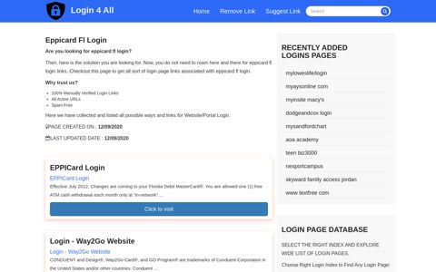 eppicard fl login - Official Login Page [100% Verified]