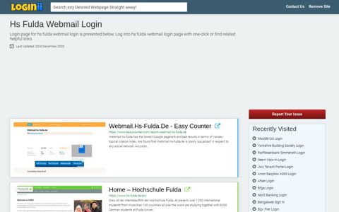 Hs Fulda Webmail Login - Loginii.com
