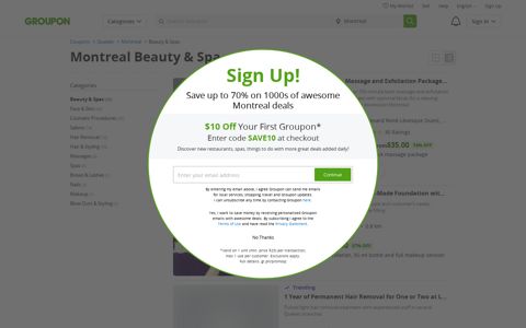 Montreal Beauty coupons and vouchers. Save up to ... - Groupon