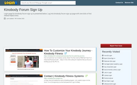Kinobody Forum Sign Up - Loginii.com