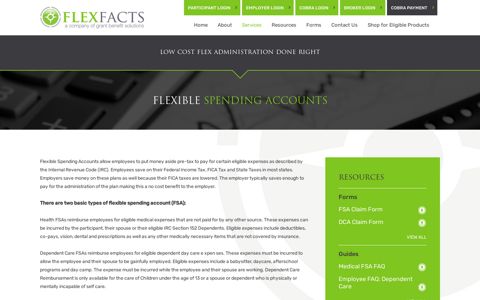 Flexible spending accounts : Flex Facts