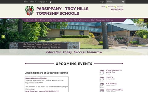 Parsippany - Troy Hills Township Schools: Home