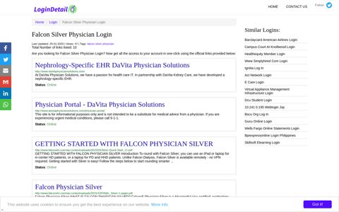 Falcon Silver Physician Login Nephrology-Specific EHR ...
