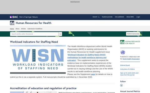 Human Resources for Health | Home page