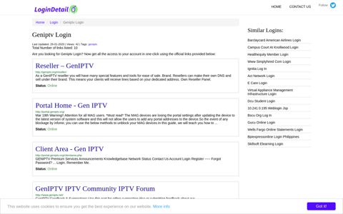 Geniptv Login Reseller – GenIPTV - http://geniptv.org/reseller/