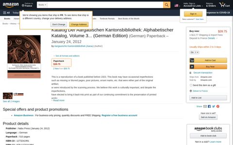 Katalog Der Aargauischen Kantonsbibliothek: Alphabetischer ...