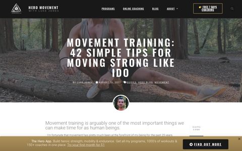MOVEMENT TRAINING: 42 Simple Tips For Moving Strong ...