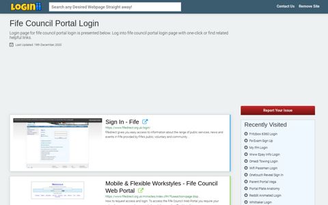 Fife Council Portal Login - Loginii.com