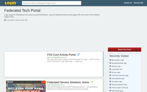 Federated Tech Portal