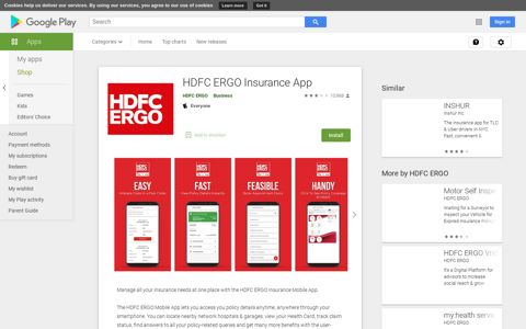 HDFC ERGO Insurance App - Apps on Google Play