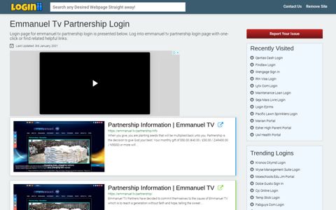 Emmanuel Tv Partnership Login - Loginii.com