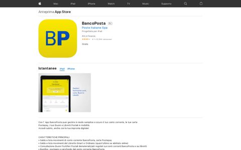 ‎BancoPosta su App Store
