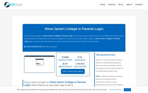 Www Jairam College In Parents Login - Find Official Portal - CEE Trust
