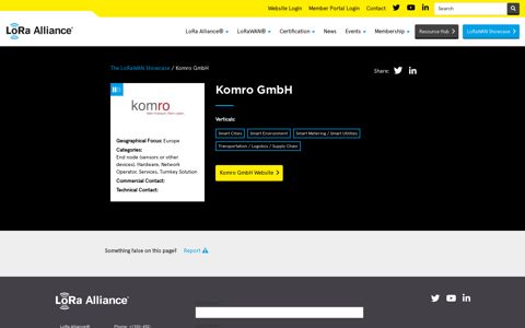 Komro GmbH | LoRa Alliance®