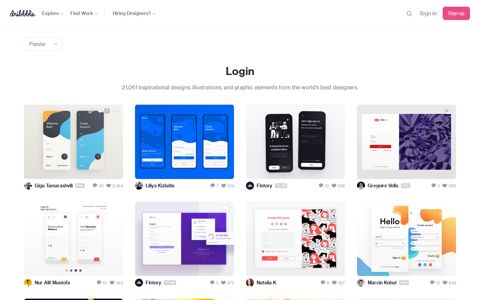 Login designs, themes, templates and ... - Dribbble