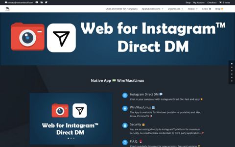 Web for Instagram Direct DM | OinkAndStuff