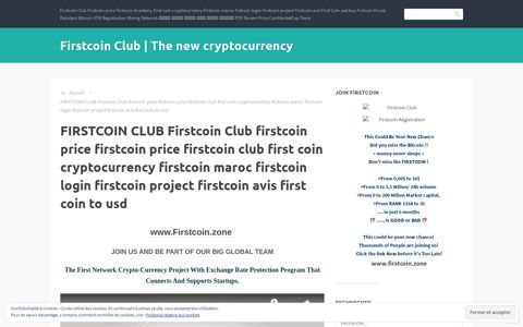The new cryptocurrency - Firstcoin Club - WordPress.com